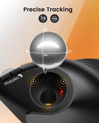 Vertical Wireless Trackball Mouse – Bluetooth Ergonomic Thumb Mouse for Laptop & PC | Rechargeable Rollerball Design