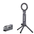 Magnetic foldable phone tripod stand for iPhone and Android, portable travel accessory for video and photos