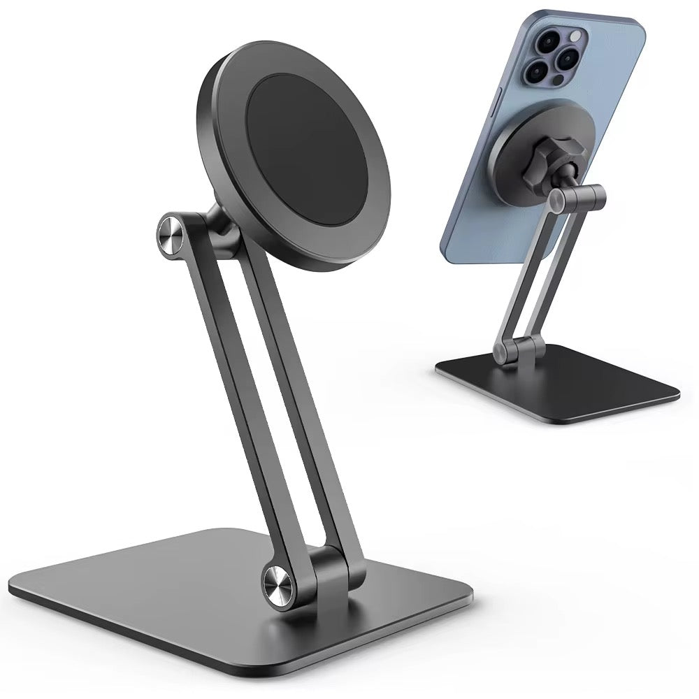 Magnetic Phone Stand for Desk – Adjustable, Stable & Hands-Free Viewing