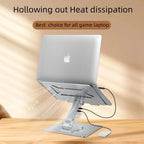 laptop stand with a built-in USB hub