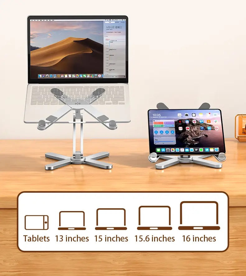 Work Comfortably Anywhere – Foldable Laptop Stand for Better Posture & Focus