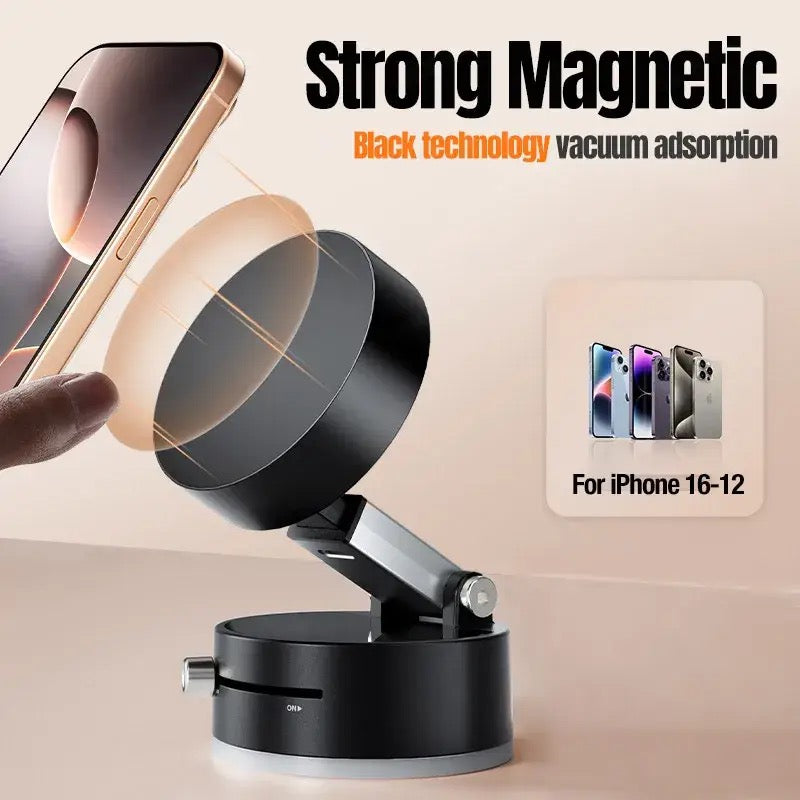 Magnetic Phone Stand for Car & Content Creators – Strong Mount for Recording & Hands-Free Driving