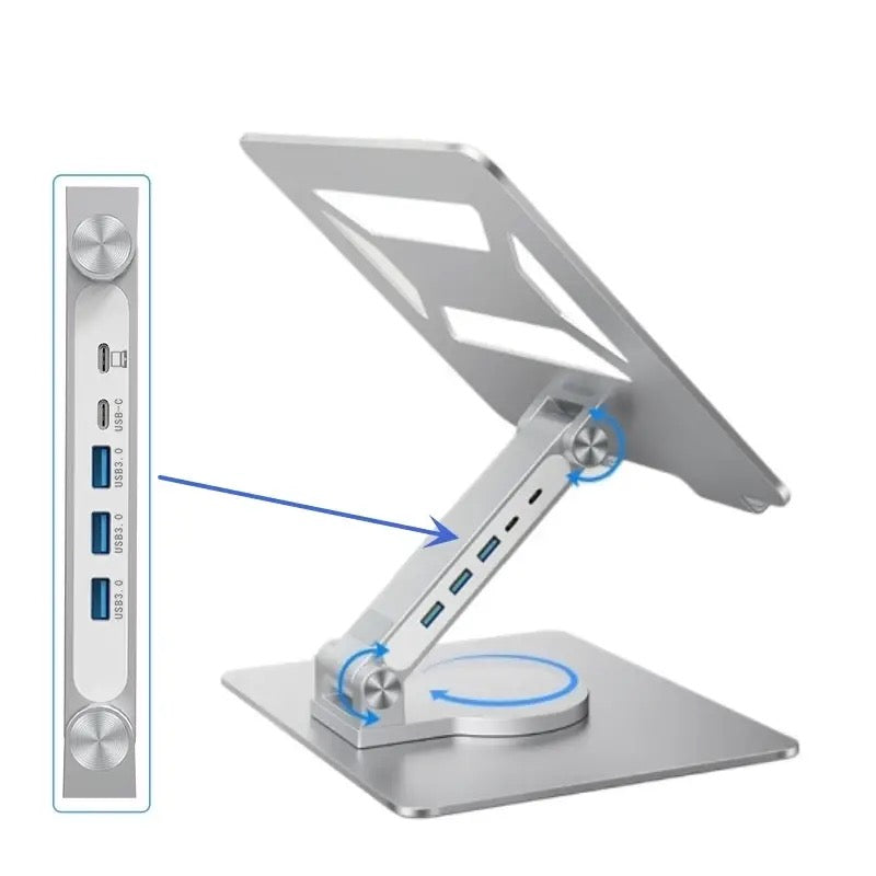 laptop stand with a built-in USB hub