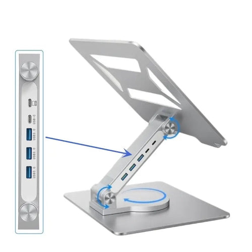 laptop stand with a built-in USB hub