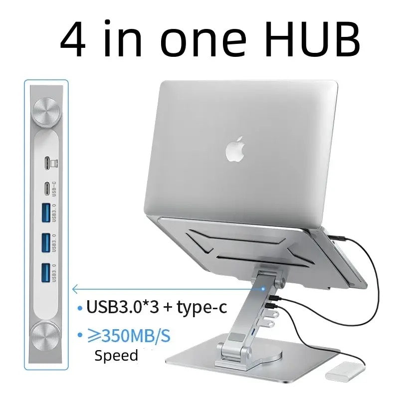 laptop stand with a built-in USB hub