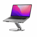 Optimal Comfort & Connectivity: Ergonomic Laptop Stand with Swivel and Built-in USB Hub
