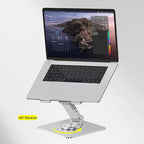 Adjustable Aluminum Laptop Stand with USB Hub – Ergonomic Cooling Stand